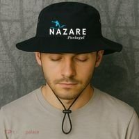 Nazare Portugal Wave Surf Surfing Surfer Bucket Hat thumb 2