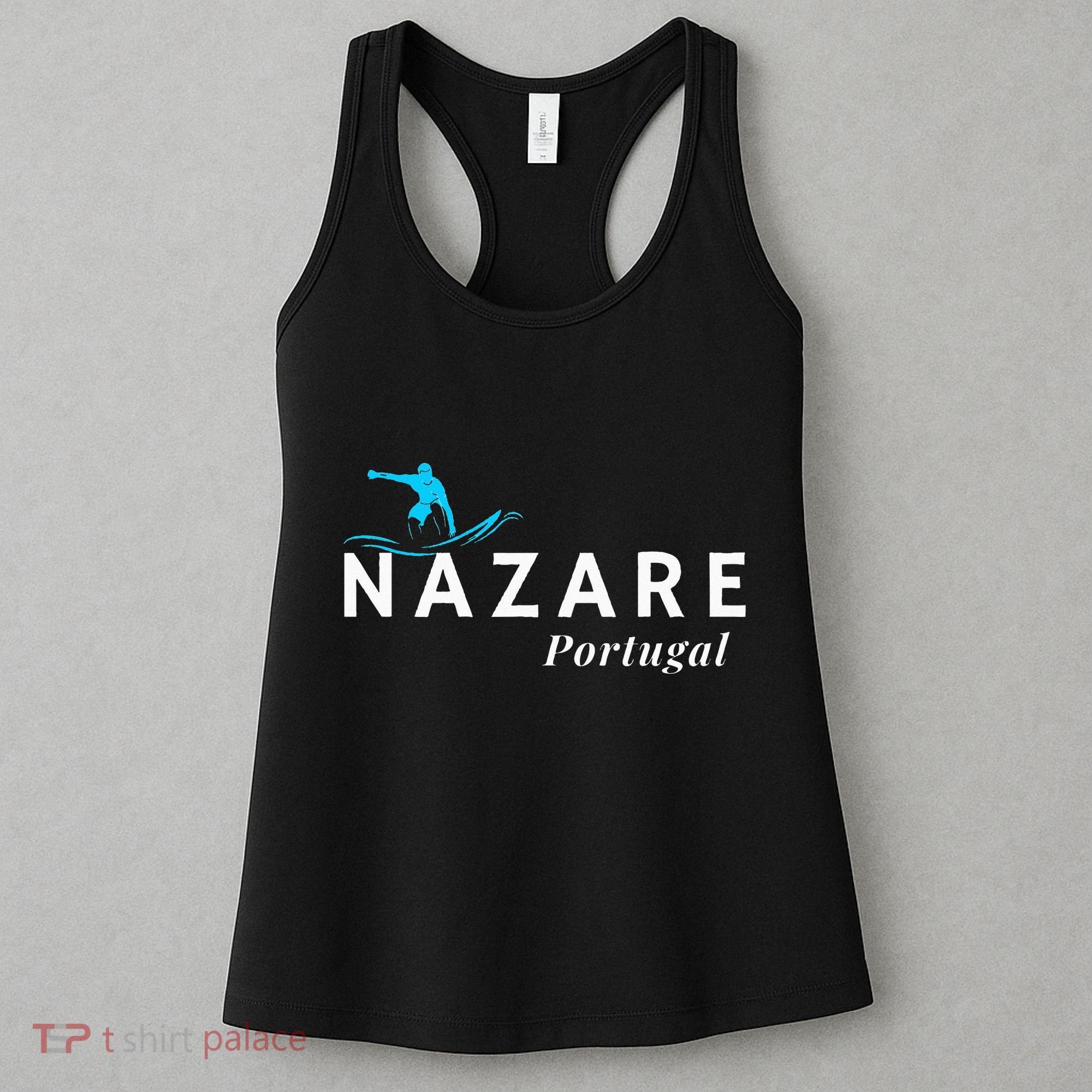 Nazare Portugal Wave Surf Surfing Surfer Women's Tank Top