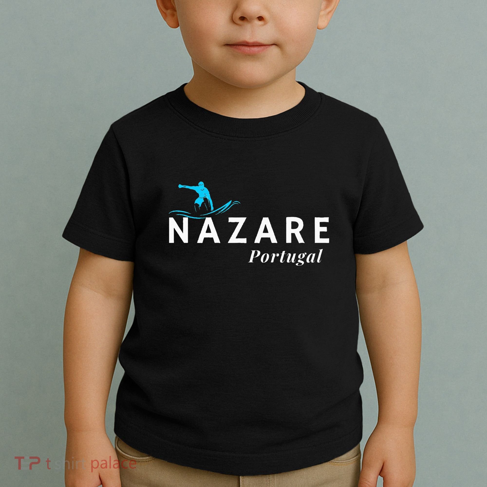 Nazare Portugal Wave Surf Surfing Surfer Toddler T-Shirt