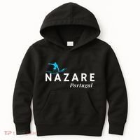 Nazare Portugal Wave Surf Surfing Surfer Kids Hoodie thumb 0