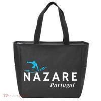 Nazare Portugal Wave Surf Surfing Surfer Tote Bag thumb 0