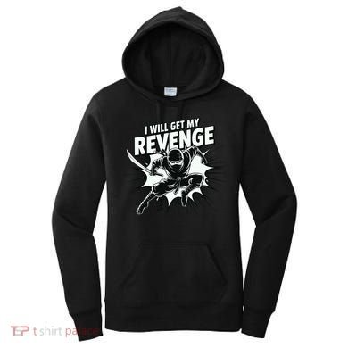 Ninja Revenge Comic Action Women's Hoodie