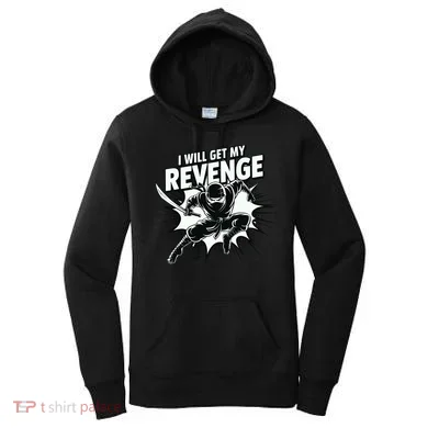 Ninja Revenge Comic Action Women's Hoodie