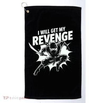 Ninja Revenge Comic Action Golf Towel