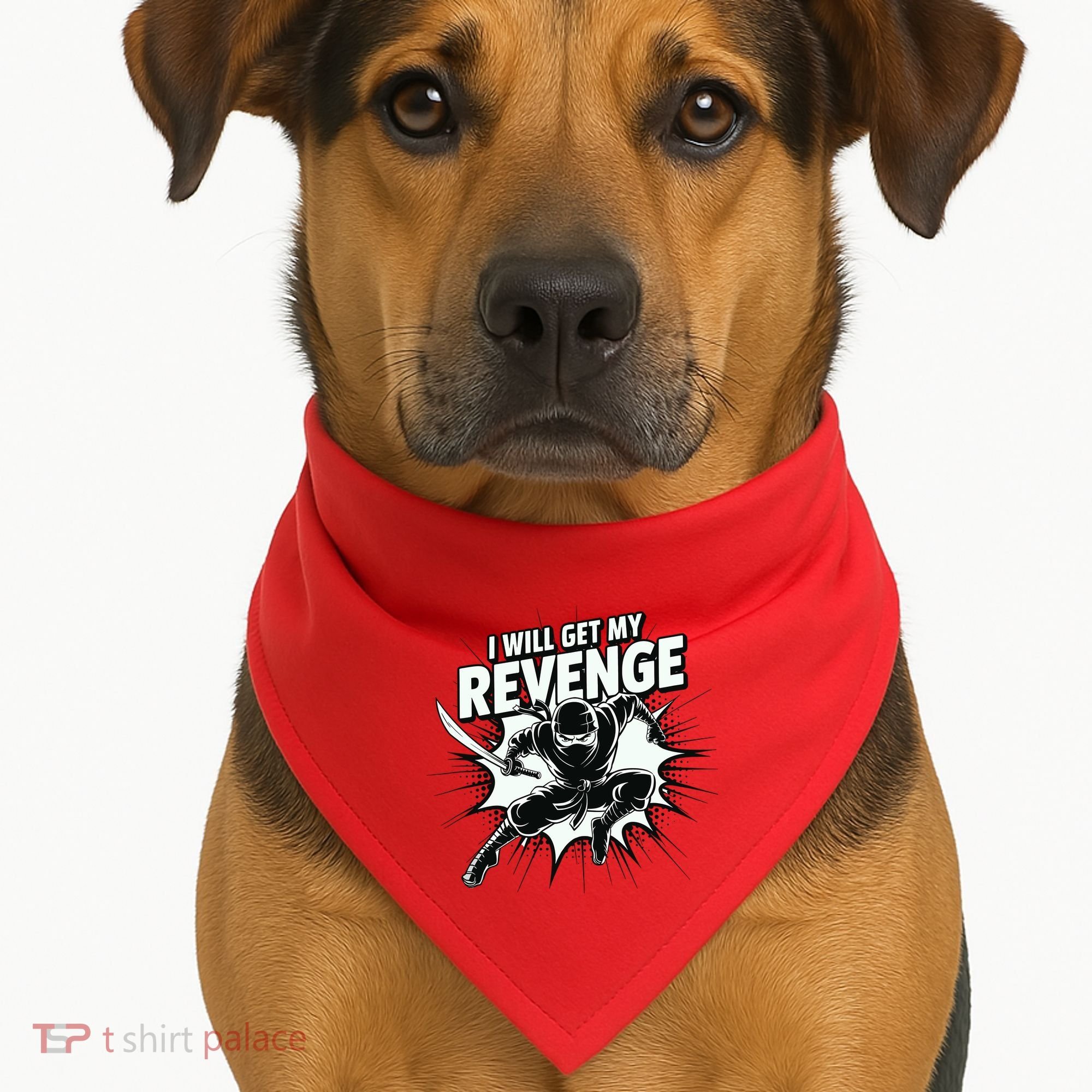 Ninja Revenge Comic Action USA-Made Doggie Bandana