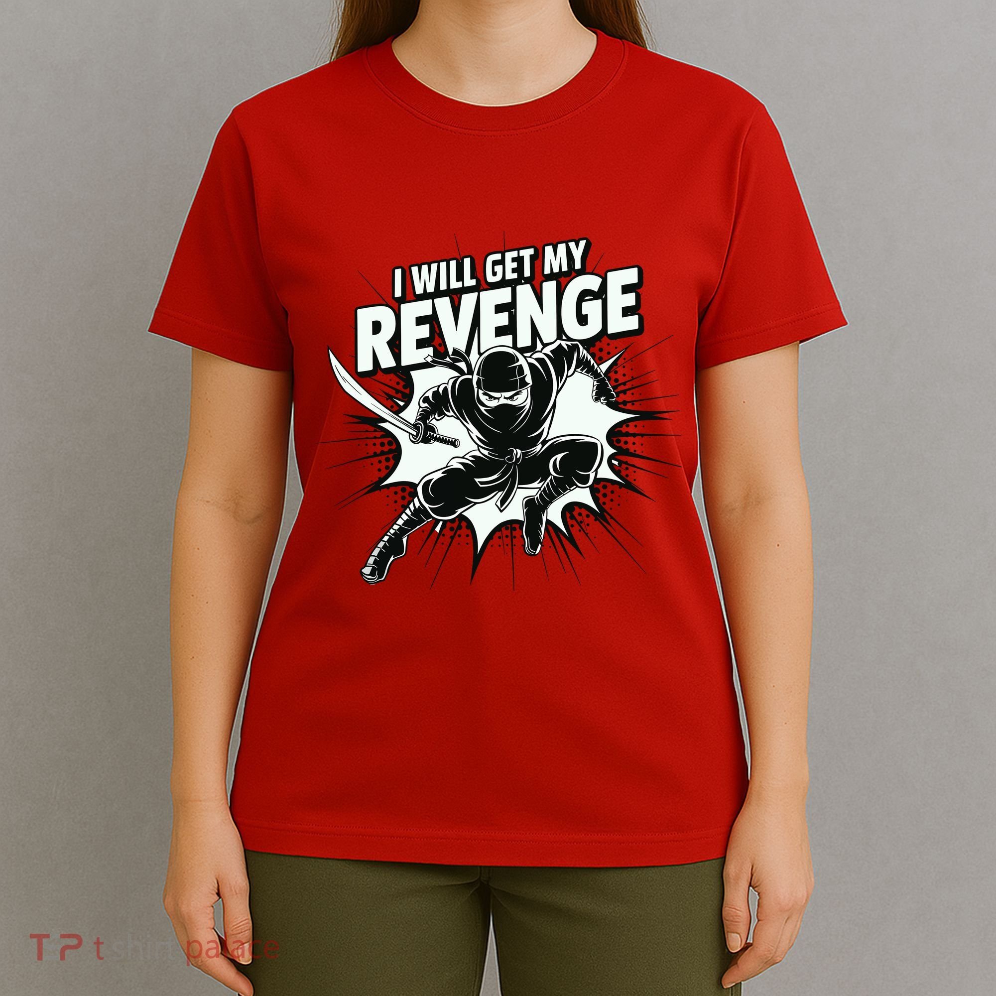 Ninja Revenge Comic Action T-Shirt