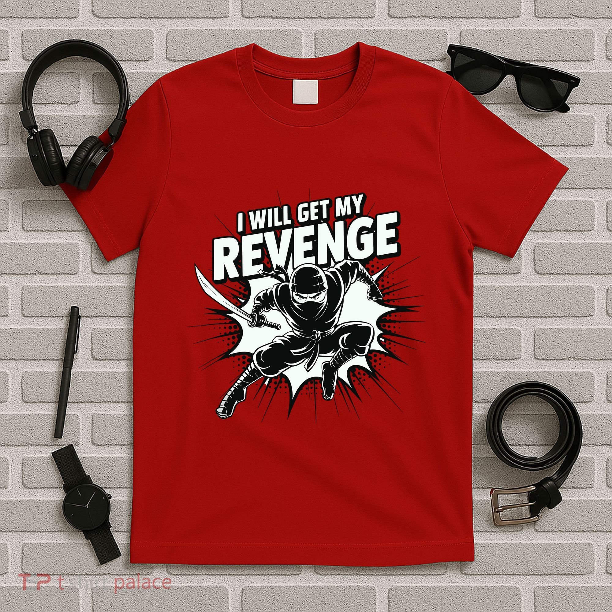 Ninja Revenge Comic Action T-Shirt