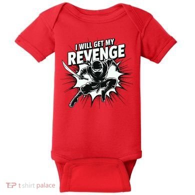 Ninja Revenge Comic Action Baby Bodysuit