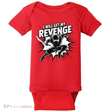 Ninja Revenge Comic Action Baby Bodysuit