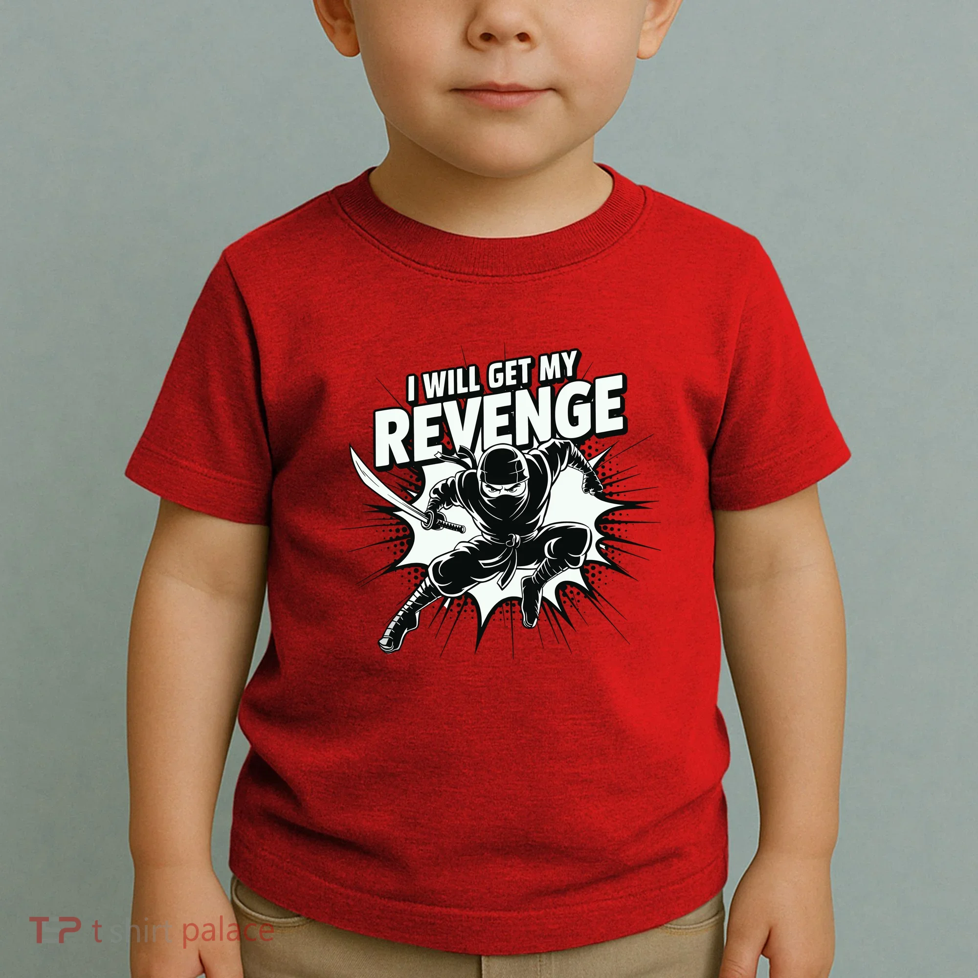 Ninja Revenge Comic Action Toddler T-Shirt