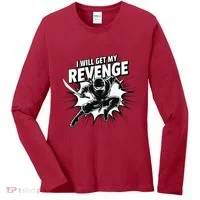 Ninja Revenge Comic Action Women's Long Sleeve Shirt thumb 0