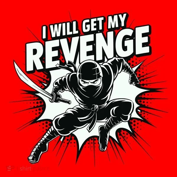 Ninja Revenge Comic Action Women's Long Sleeve Shirt