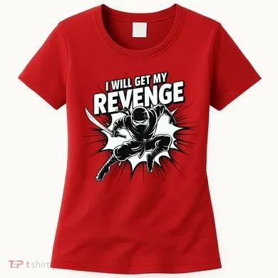 Ninja Revenge Comic Action Women's T-Shirt