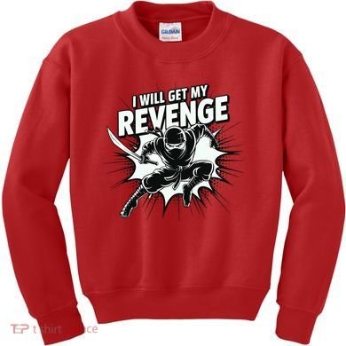 Ninja Revenge Comic Action Kids Sweatshirt