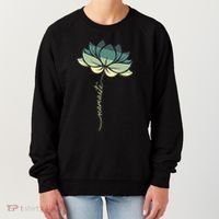 Namaste Rainbow Dala Flower Meditation Yoga Gift Women's Sweatshirt thumb 0