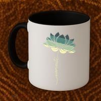 Namaste Rainbow Dala Flower Meditation Yoga Gift Coffee Mug thumb 2
