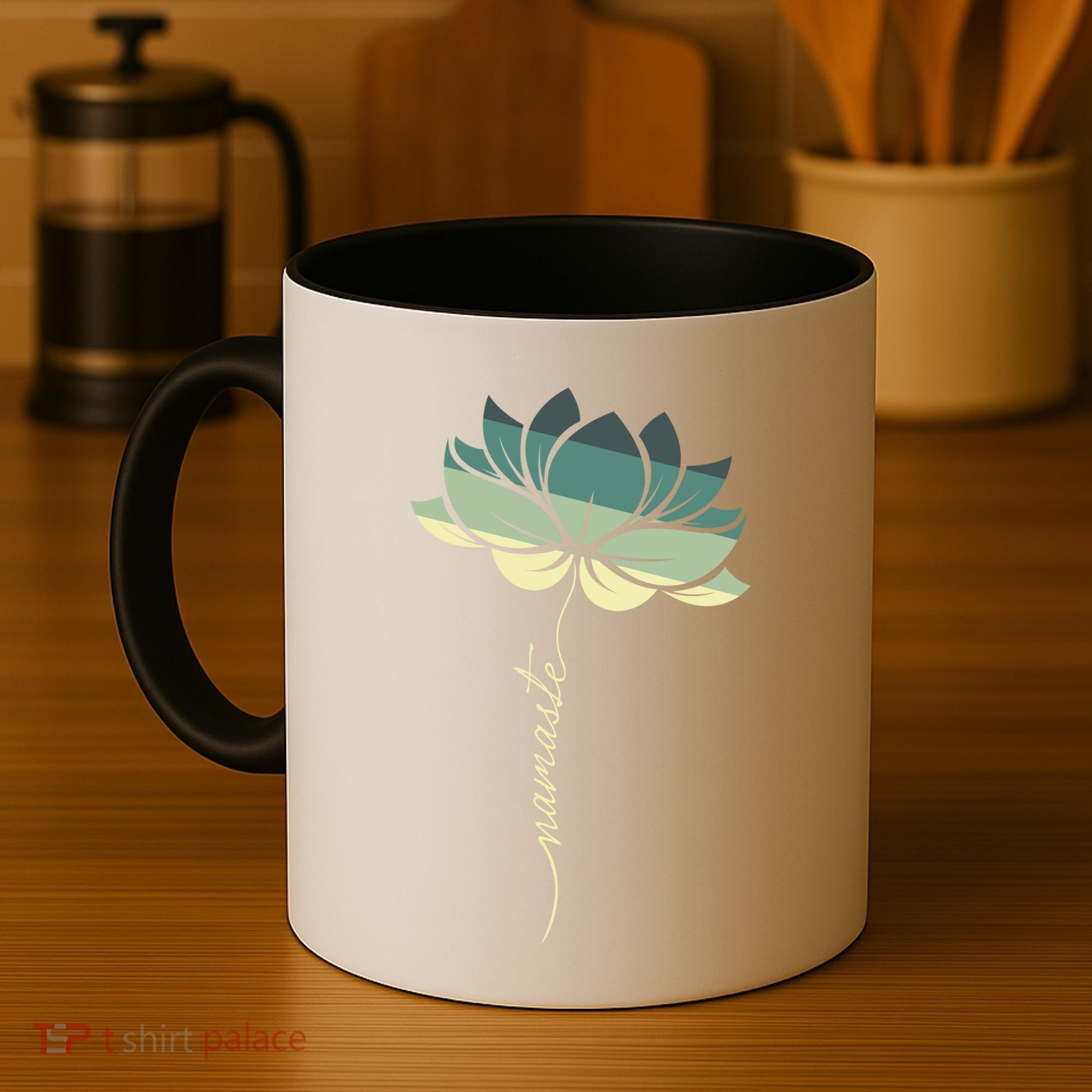Namaste Rainbow Dala Flower Meditation Yoga Gift Coffee Mug