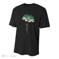 Namaste Rainbow Dala Flower Meditation Yoga Gift Youth Performance Sprint T-Shirt thumb 0