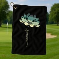 Namaste Rainbow Dala Flower Meditation Yoga Gift Golf Towel thumb 1