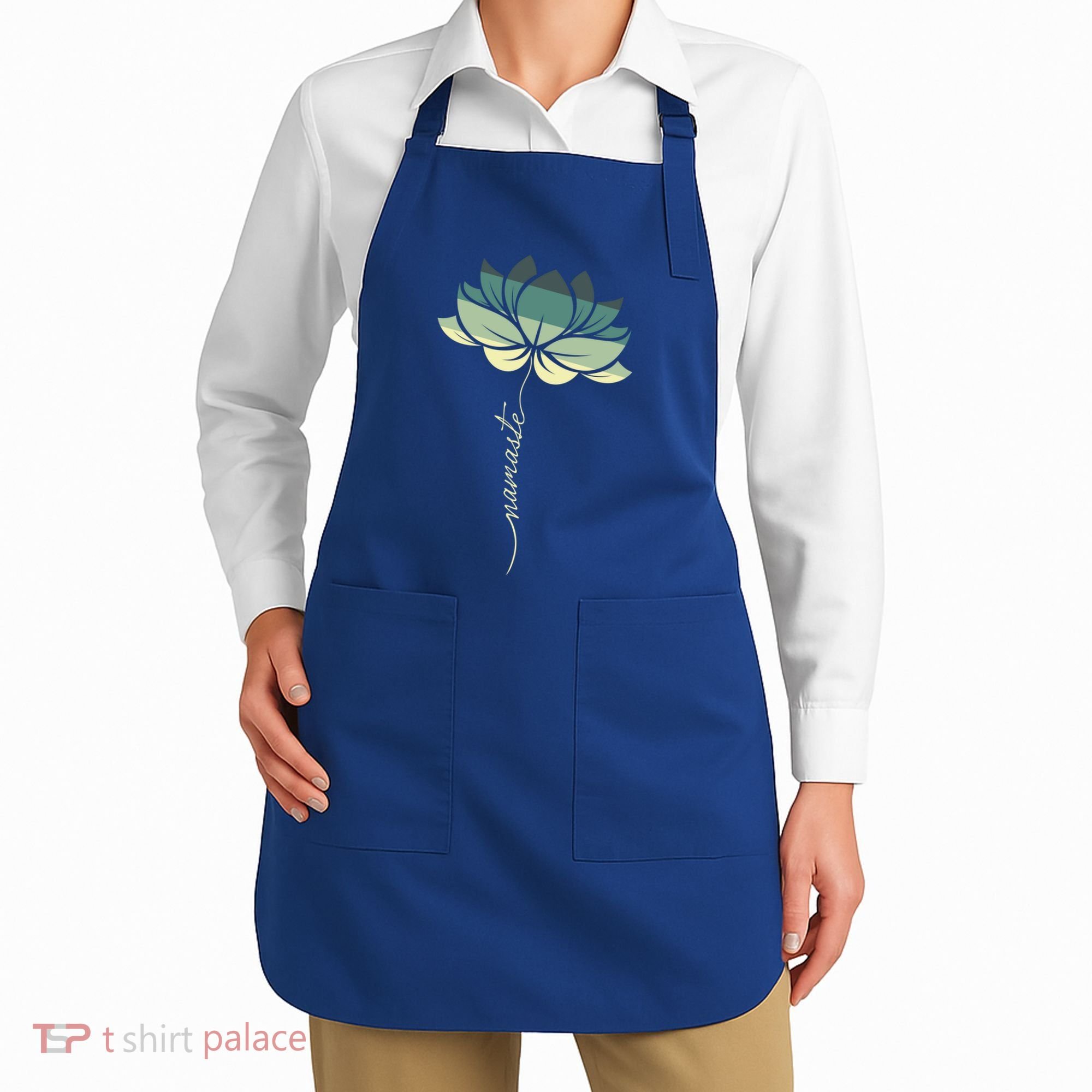 Namaste Rainbow Dala Flower Meditation Yoga Gift Apron