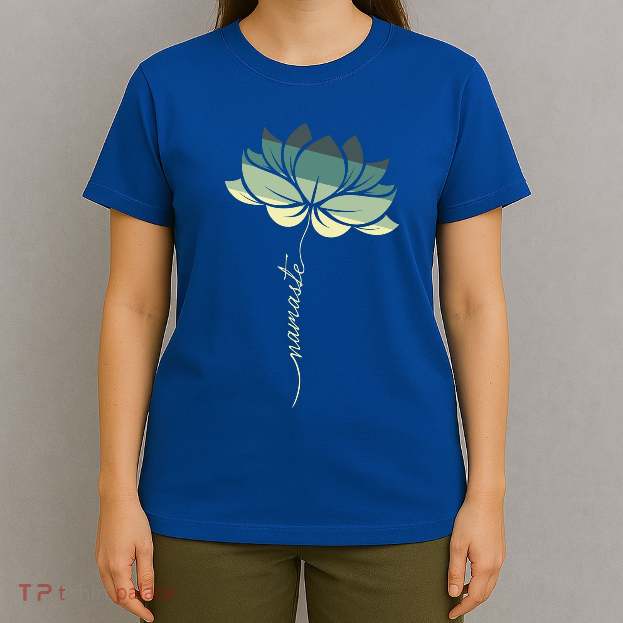 Namaste Rainbow Dala Flower Meditation Yoga Gift T-Shirt