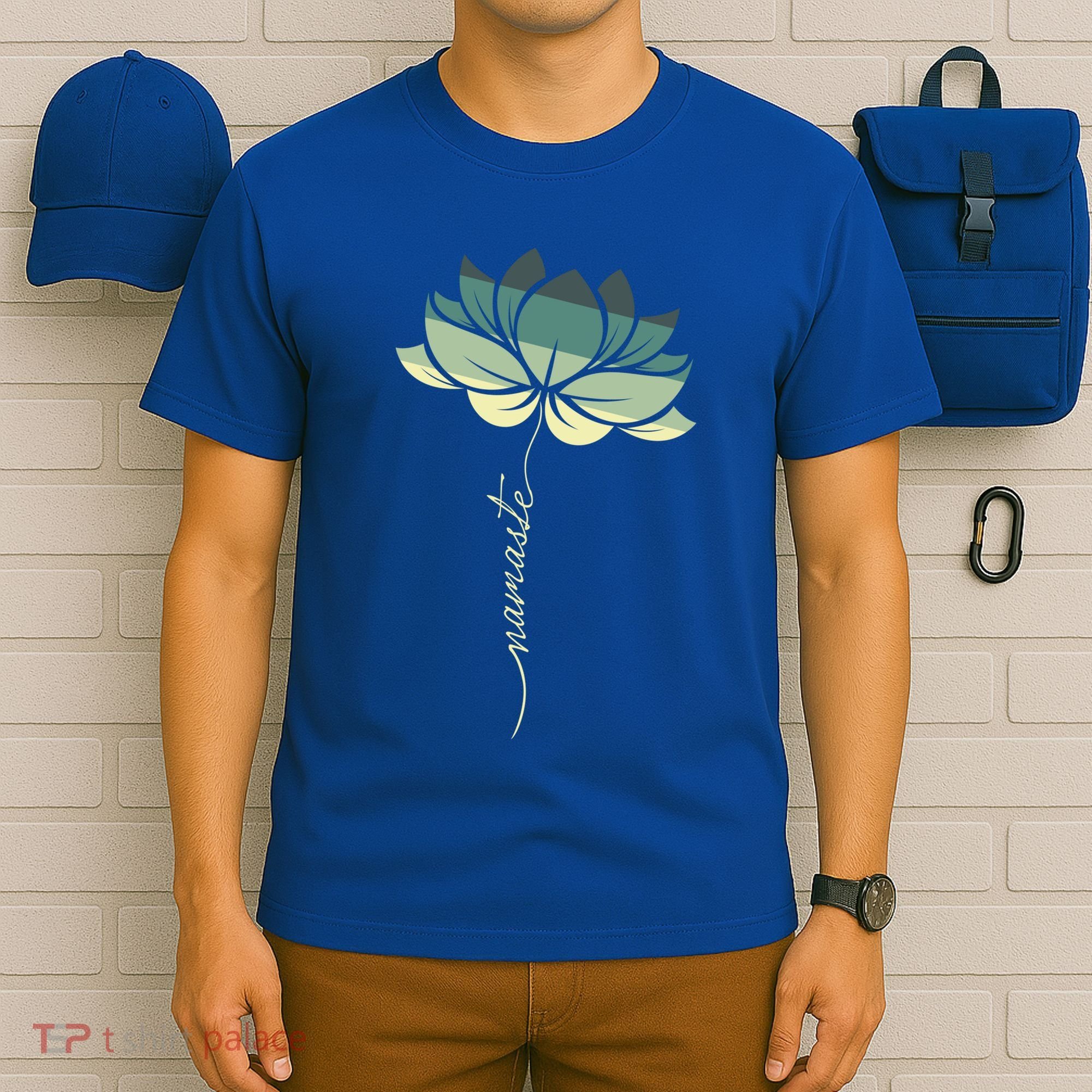 Namaste Rainbow Dala Flower Meditation Yoga Gift T-Shirt