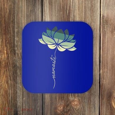 Namaste Rainbow Dala Flower Meditation Yoga Gift Coaster