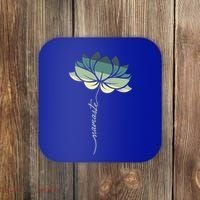 Namaste Rainbow Dala Flower Meditation Yoga Gift Coaster thumb 0