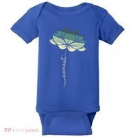 Namaste Rainbow Dala Flower Meditation Yoga Gift Baby Bodysuit thumb 0