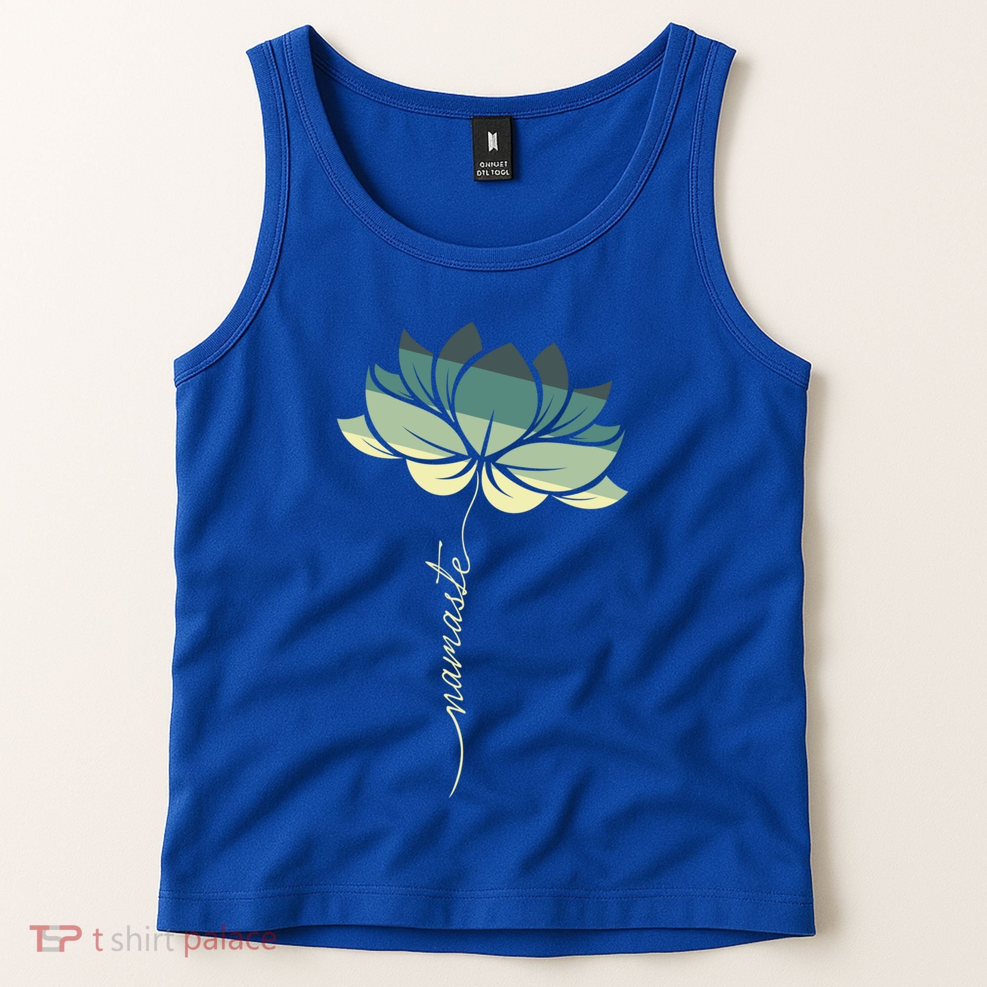 Namaste Rainbow Dala Flower Meditation Yoga Gift Tank Top