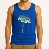 Namaste Rainbow Dala Flower Meditation Yoga Gift Tank Top thumb 3