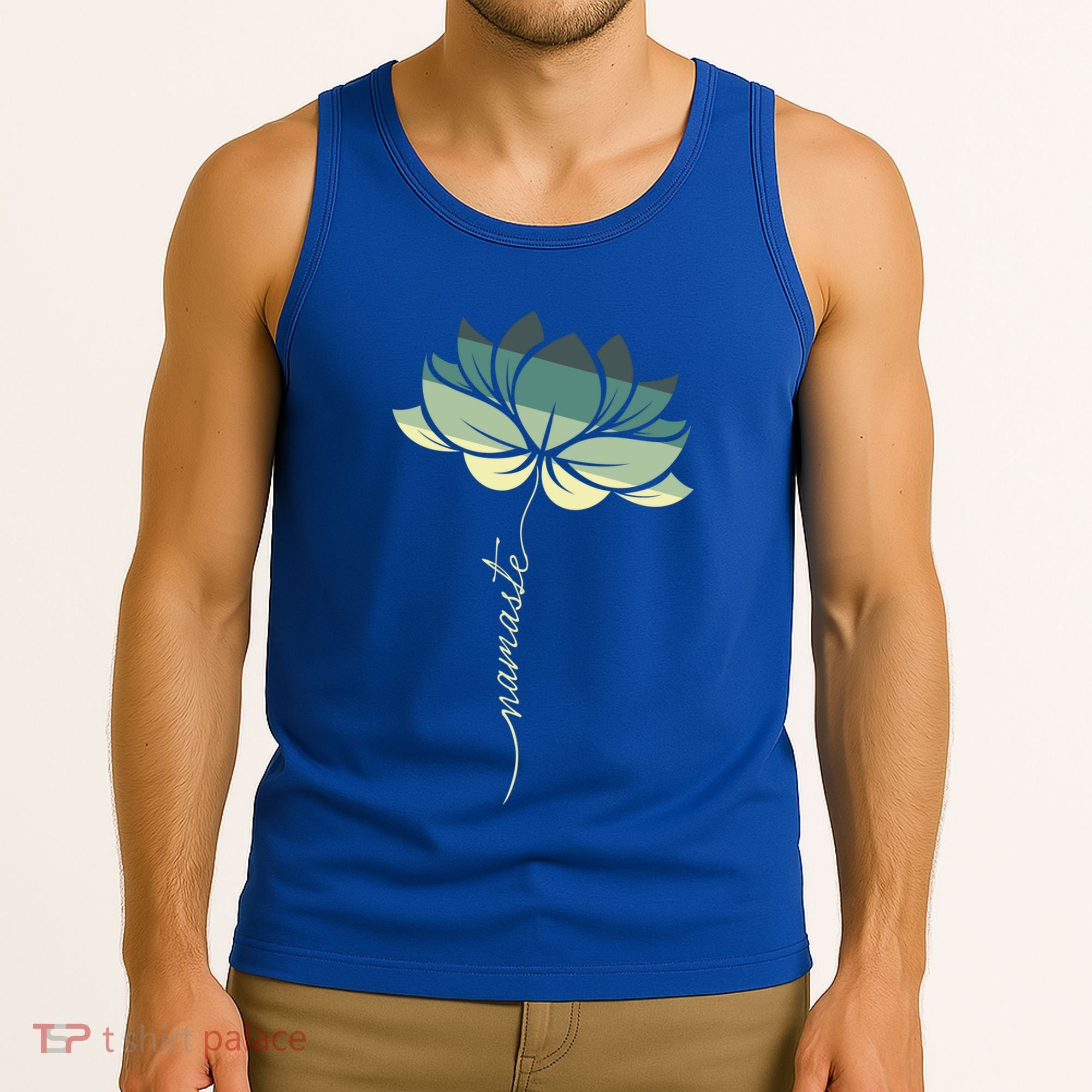 Namaste Rainbow Dala Flower Meditation Yoga Gift Tank Top