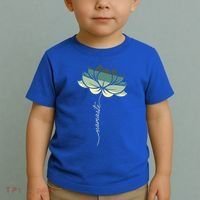 Namaste Rainbow Dala Flower Meditation Yoga Gift Toddler T-Shirt thumb 2