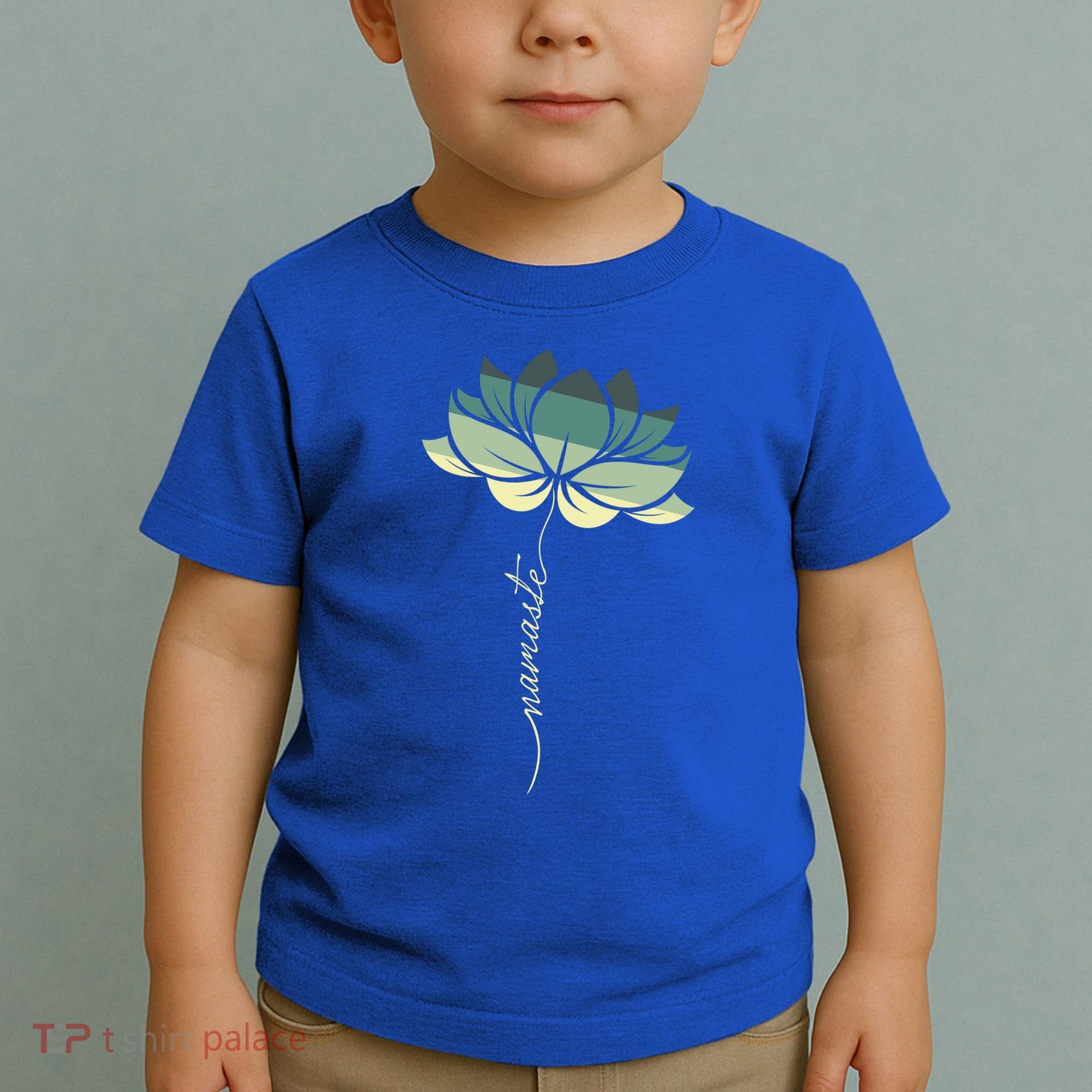 Namaste Rainbow Dala Flower Meditation Yoga Gift Toddler T-Shirt