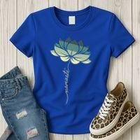 Namaste Rainbow Dala Flower Meditation Yoga Gift Women's T-Shirt thumb 3