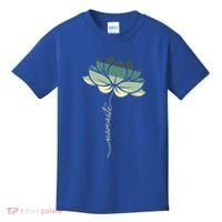 Namaste Rainbow Dala Flower Meditation Yoga Gift Kids T-Shirt thumb 0