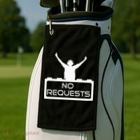 No Requests DJ Cool DJ Gear Music DJ S Deejay Golf Towel thumb 2