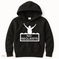 No Requests DJ Cool DJ Gear Music DJ S Deejay Kids Hoodie thumb 0