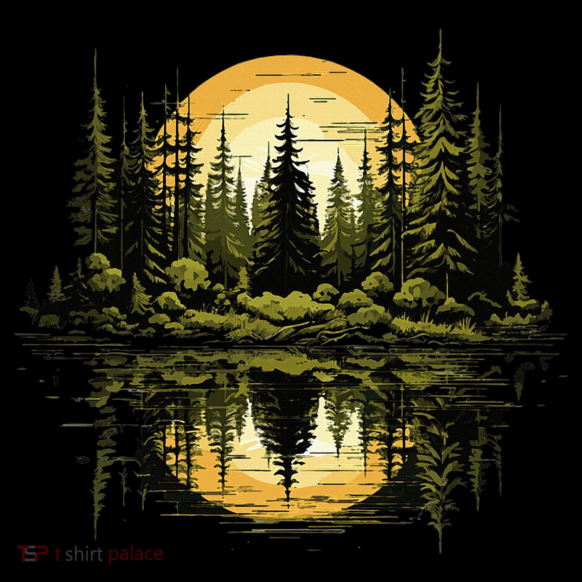 Nature Reflection Forest Trees Outdoor Wildlife Women's Hoodie