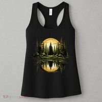 Nature Reflection Forest Trees Outdoor Wildlife Women's Tank Top thumb 3