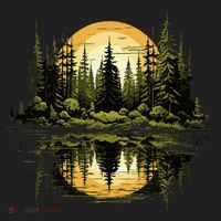 Nature Reflection Forest Trees Outdoor Wildlife Hat thumb 2