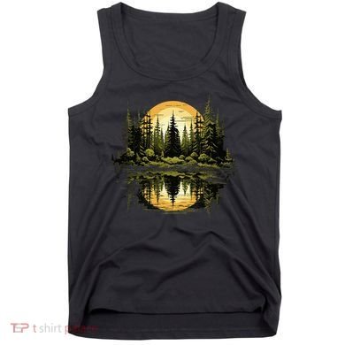 Nature Reflection Forest Trees Outdoor Wildlife Tank Top