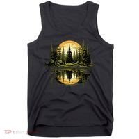 Nature Reflection Forest Trees Outdoor Wildlife Tank Top thumb 0