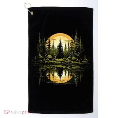 Nature Reflection Forest Trees Outdoor Wildlife Golf Towel