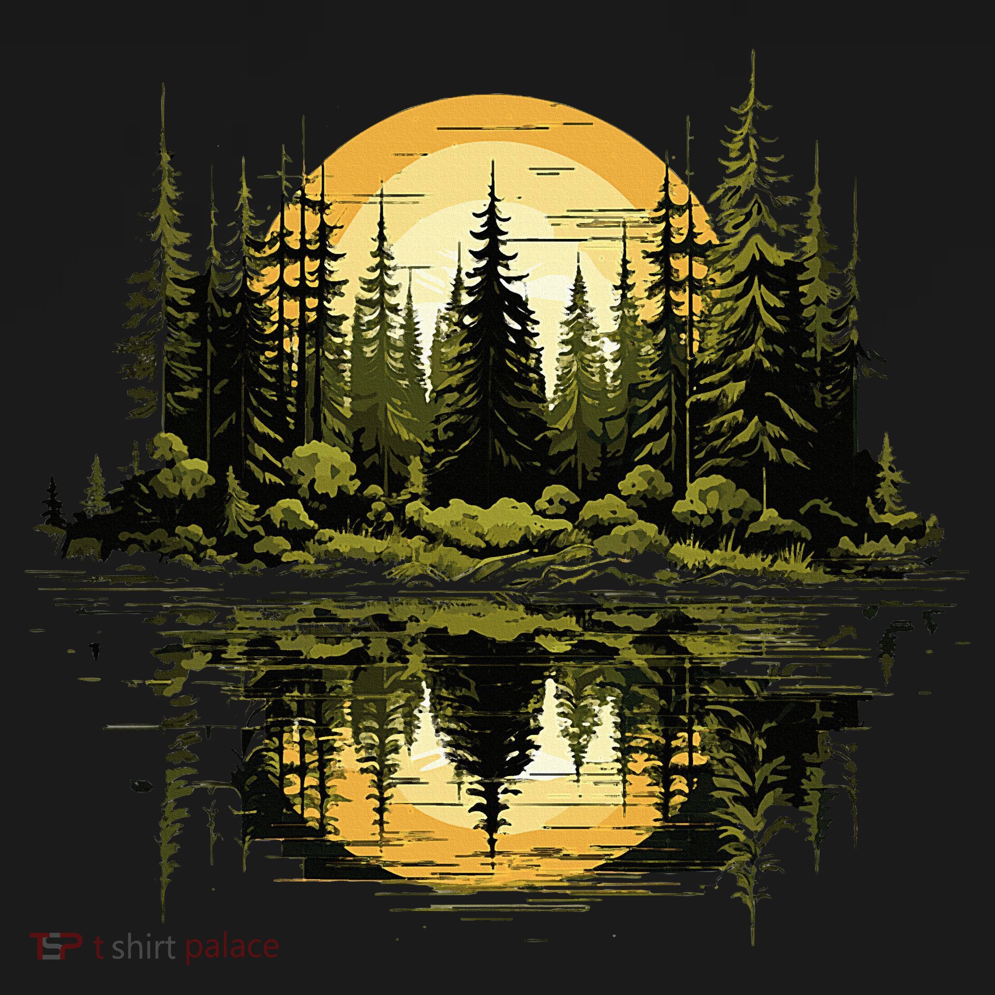 Nature Reflection Forest Trees Outdoor Wildlife Women's Perfect Tri Rocker Tank