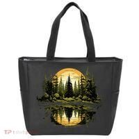 Nature Reflection Forest Trees Outdoor Wildlife Tote Bag thumb 0