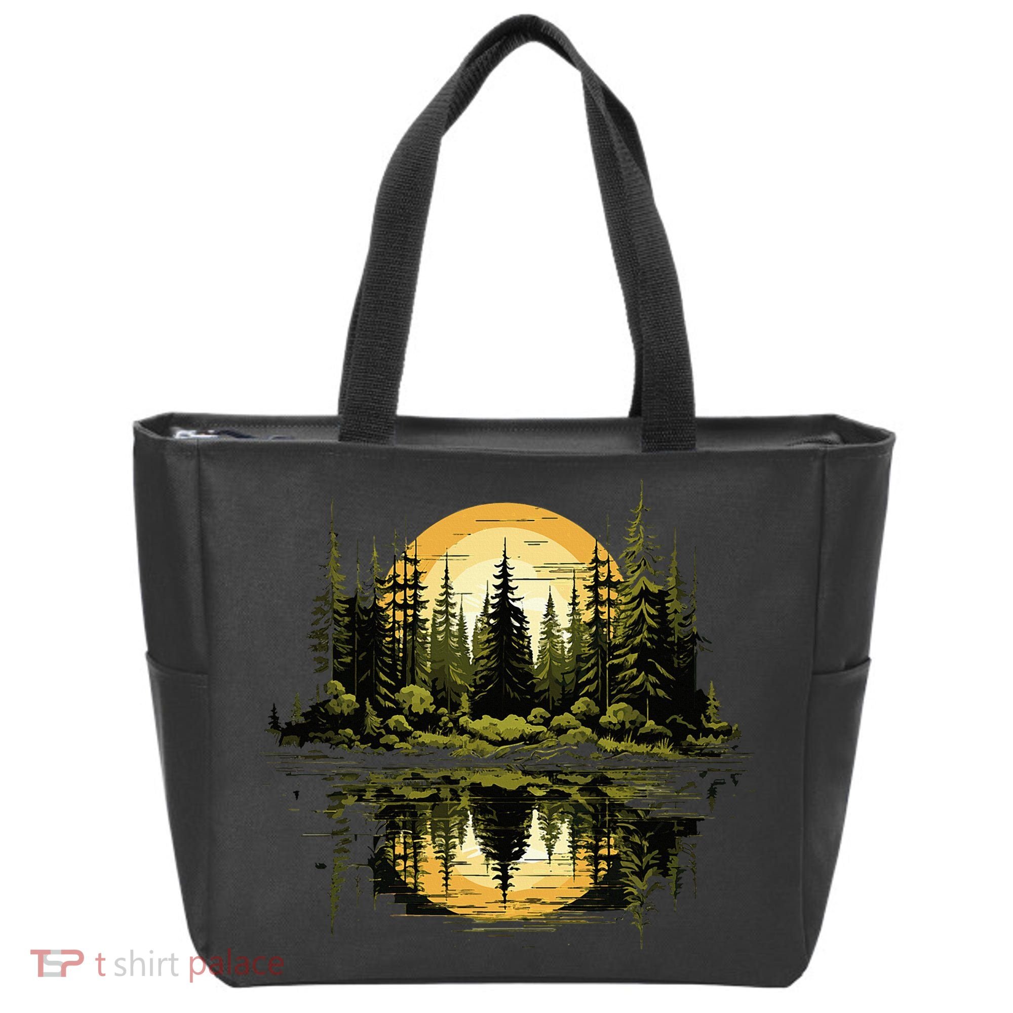 Nature Reflection Forest Trees Outdoor Wildlife Tote Bag