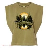 Nature Reflection Forest Trees Outdoor Wildlife Garment-Dyed Women's Muscle Tee thumb 0