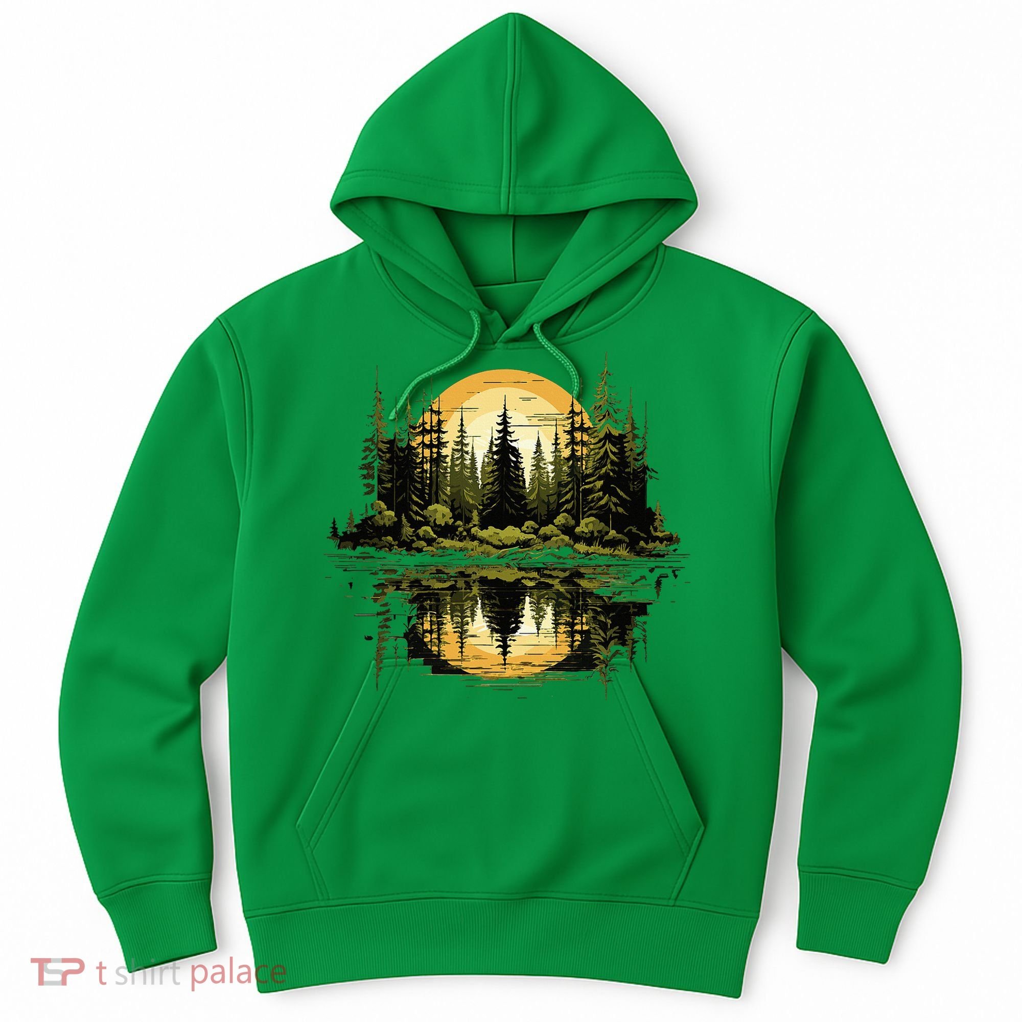Nature Reflection Forest Trees Outdoor Wildlife Hoodie