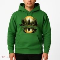 Nature Reflection Forest Trees Outdoor Wildlife Hoodie thumb 2